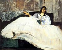 Manet, Edouard - Baudelaire's Mistress Reclining( Study of Jeanne Duval )